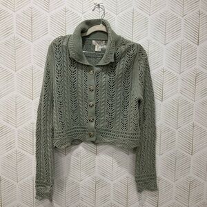 Jessica Green Cable Knit Cardigan Sweater
